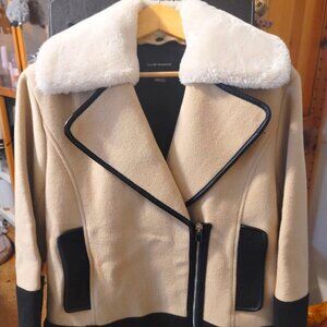 CLUB MONACO BIKER STYLE WOOL JACKET